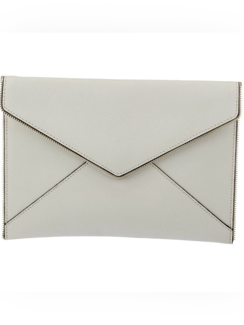 Rebecca Minkoff Envelope Clutch in Light Gray